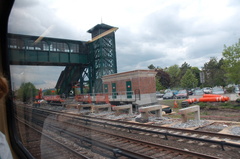 Platform reconstruction @ Dobbs Ferry (MNCR Hudson Line). Photo taken by Brian Weinberg, 5/17/2007.