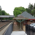 Old low-level northbound platform and station house @ Irvington (MNCR Hudson Line). Photo taken by Brian Weinberg, 5/17/2007.
