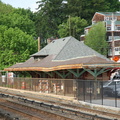 Old low-level northbound platform and station house @ Irvington (MNCR Hudson Line). Photo taken by Brian Weinberg, 5/17/2007.