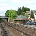 Old low-level northbound platform and station house @ Irvington (MNCR Hudson Line). Photo taken by Brian Weinberg, 5/17/2007.