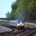 Amtrak P32AC-DM 704 @ Riverdale (Empire Service train #242). Photo taken by Brian Weinberg, 5/20/2007.