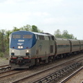 Amtrak P32AC-DM 704 @ Riverdale (Empire Service train #242). Photo taken by Brian Weinberg, 5/20/2007.