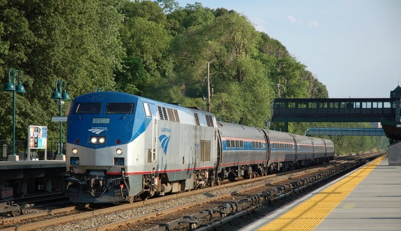 Amtrak P32AC-DM 710 @ Riverdale (Hudson Line). Photo taken by Brian Weinberg, 6/24/2007.