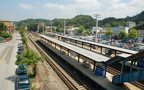 Ossining Metro-North station (Hudson Line). Looking north. Photo taken by Brian Weinberg, 7/27/2007.