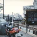 H&amp;M/PATH Henderson Yard during a fan trip. Photo taken by John Lung, July 1988.