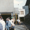 H&amp;M/PATH Henderson Yard during a fan trip. Photo taken by John Lung, July 1988.