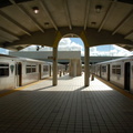 Miami Metrorail cars 189 and 205 @ Palmetto Station. Photo taken by Brian Weinberg, 9/12/2007.