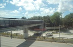 Miami Metrorail Vizcaya Station Pedestrian Overpass by the Museum of Science Planetarium. Photo taken by Brian Weinberg, 9/12/20