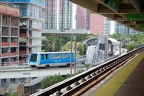 Miami Metromover car 13 @ Brickell Station. Photo taken by Brian Weinberg, 9/12/2007.