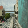 Miami Metromover Miami Avenue Station. Only served by the Downtown Loop track. Photo taken by Brian Weinberg, 9/12/2007.