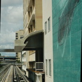 Miami Metromover Miami Avenue Station. Only served by the Downtown Loop track. Photo taken by Brian Weinberg, 9/12/2007.