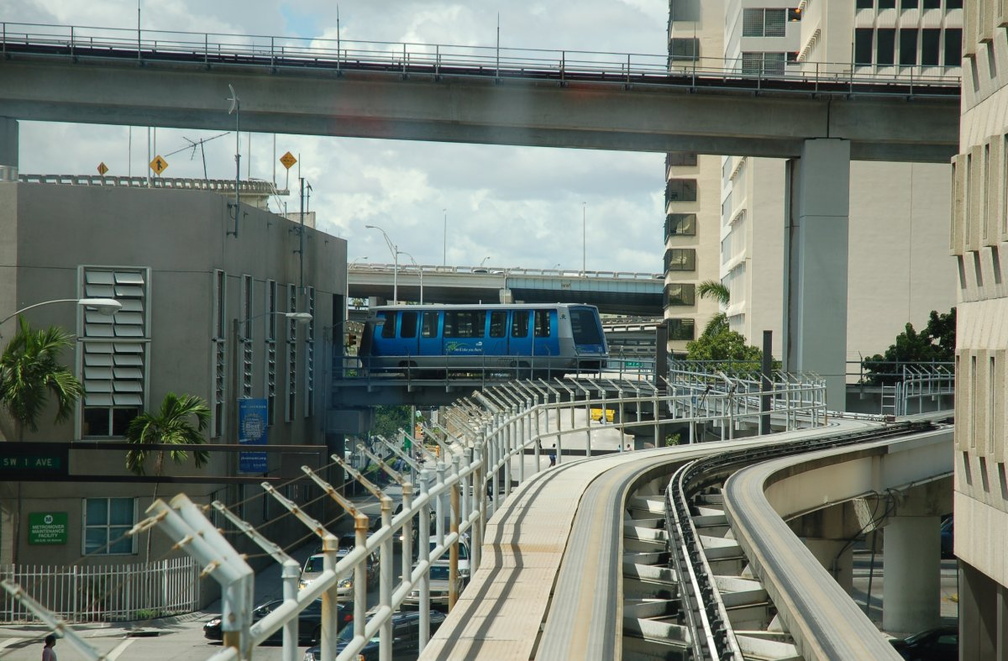 Miami Metromover car 20 @ Metromover Maintenance Facility. Photo taken by Brian Weinberg, 9/12/2007.