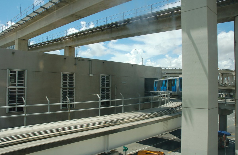 Miami Metromover car 20 @ Metromover Maintenance Facility. Photo taken by Brian Weinberg, 9/12/2007.