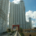 Miami Metromover First Street Station. Photo taken by Brian Weinberg, 9/12/2007.