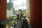 Miami Metromover car @ First Street Station. Photo taken by Brian Weinberg, 9/12/2007.