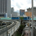 Miami Metromover cars 17 and 28 @ First Street Station. Photo taken by Brian Weinberg, 9/12/2007.