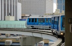 Miami Metromover cars 16 and 24 @ First Street Station. Photo taken by Brian Weinberg, 9/12/2007.