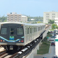 Miami Metrorail car @ Tri-Rail Station. Photo taken by Brian Weinberg, 9/12/2007.