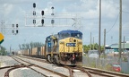 CSX GE C40-8W 7826 and 7707 @ Hialeah. Photo taken by Brian Weinberg, 9/12/2007.