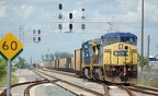 CSX GE C40-8W 7826 and 7707 @ Hialeah. Photo taken by Brian Weinberg, 9/12/2007.