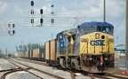 CSX GE C40-8W 7826 and 7707 @ Hialeah. Photo taken by Brian Weinberg, 9/12/2007.