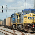 CSX GE C40-8W 7826 and 7707 @ Hialeah. Photo taken by Brian Weinberg, 9/12/2007.