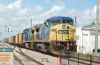 CSX GE C40-8W 7826 and 7707 @ Hialeah. Photo taken by Brian Weinberg, 9/12/2007.