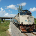 Tri-Rail F40PHC-2C 808 @ Sheridan Street Station. Photo taken by Brian Weinberg, 9/12/2007.