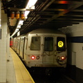 R-46 @ Jackson Heights-Roosevelt Avenue (R). Photo taken by Brian Weinberg, 11/25/2007.