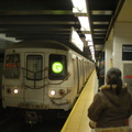 R-46 5486 @ Jackson Heights-Roosevelt Avenue (G). Yes, it is really a (G) at this station, as the applicable General Orders were