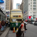 NYCT 2124 &quot;Queen Mary&quot; (ex-Fifth Avenue Coach Company) @ 33 St and 7 Av. Photo taken by Brian Weinberg, 12/19/2007.