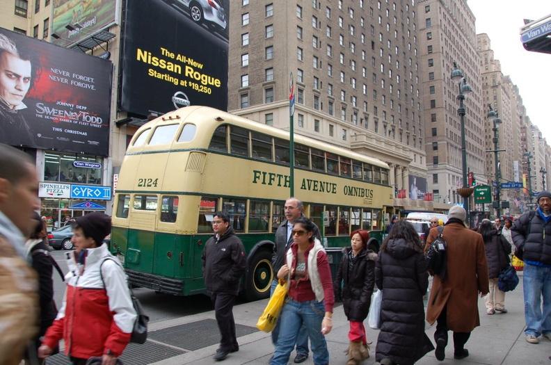 NYCT 2124 "Queen Mary" (ex-Fifth Avenue Coach Company) @ 33 St and 7 Av. Photo taken by Brian Weinberg, 12/19/2007. DSC_8750.jpg