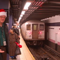 R-127 EP010 ? @ Queens Plaza (garbage train). Photo taken by Brian Weinberg, 12/23/2007.