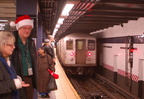 R-127 EP010 ? @ Queens Plaza (garbage train). Photo taken by Brian Weinberg, 12/23/2007.
