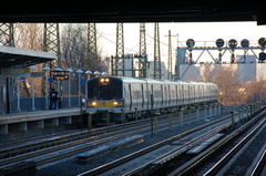 LIRR M-7 7232 @ Woodside. Photo taken by Brian Weinberg, 1/20/2008.