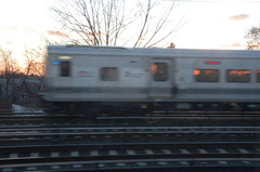 LIRR M-7 @ Woodside. Photo taken by Brian Weinberg, 1/20/2008.