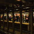 Sort of crowded conditions on the uptown  local platform @ 34 St - Penn Station (1).  Photo taken by Brian Weinberg, 2/22/2008.