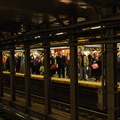 Sort of crowded conditions on the uptown  local platform @ 34 St - Penn Station (1).  Photo taken by Brian Weinberg, 2/22/2008.
