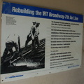 Rebuilding the IRT Broadway-7 Av Line sign @ 242 St-Van Cortlandt Park (1). Photo taken by Brian Weinberg, 3/2/2008.