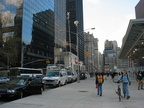 A lot of news trucks.  Photo taken by Brian Weinberg, 11/24/2003.