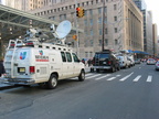 News vans.  Photo taken by Brian Weinberg, 11/24/2003.