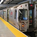 PA-4 869 @ WTC. Note the experimental LED destination sign above the storm door.  Photo taken by Brian Weinberg, 11/24/2003.