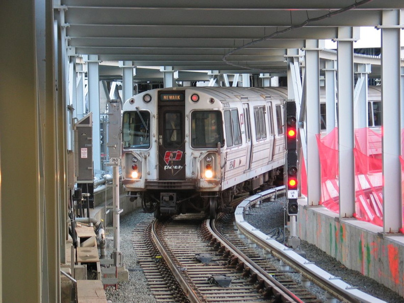 PA-1 654 @ WTC, entering on track 5. Photo taken by Brian Weinberg, 11/24/2003.