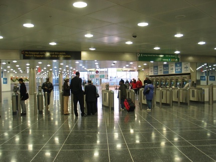 Taken from within fare control @ Jamaica AirTrain Terminal.