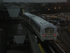 Howard Beach bound AirTrain leaving Federal Circle station.