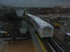 Howard Beach bound AirTrain leaving Federal Circle station.