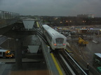 Jamaica bound AirTrain leaving Federal Circle station.