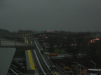 Jamaica bound AirTrain heading towards the beginning of the Van Wyck raceway (60MPH baby, YEAH!).