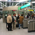 AirTrain customers @ Howard Beach swiping and/or arguing and being let in/out for free.