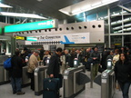 AirTrain customers @ Howard Beach swiping and/or arguing and being let in/out for free.